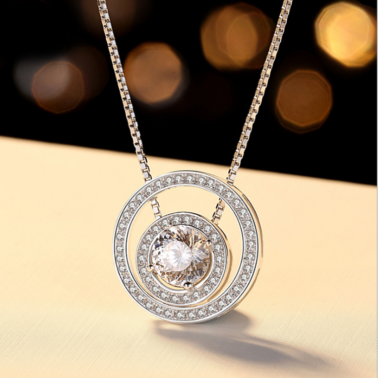 Shiny Circles Ludovic Moissanite Pendant™ - Ludovic Shop