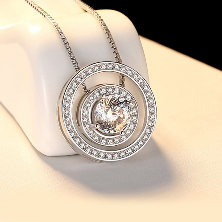Shiny Circles Ludovic Moissanite Pendant™ - Ludovic Shop