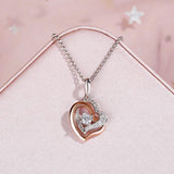 l'Amulette Sereine Moissanite pendant (14k Solid Gold)