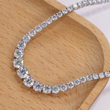 Ludovic Moissanite Tennis Necklace ( Upgraded )