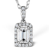The Antique Rock Moissanite Necklace (14k Solid Gold)
