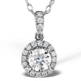 The Curly Rock Moissanite Necklace (14k Solid Gold)