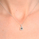 The Antique Rock Moissanite Necklace (14k Solid Gold)