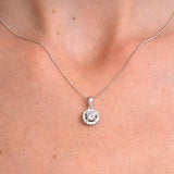 The Curly Rock Moissanite Necklace (14k Solid Gold)