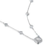 The Diligent Hum Moissanite Necklace (14k Solid Gold)