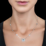 The Diligent Hum Moissanite Necklace (14k Solid Gold)