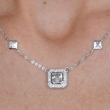 The Diligent Hum Moissanite Necklace (14k Solid Gold)