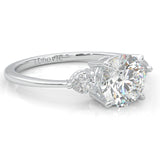 la Tiare Magnifique Moissanite Engagement Ring (Large Main Stone)