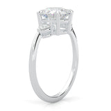 la Tiare Magnifique Moissanite Engagement Ring (Large Main Stone)