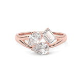Avellia Moissanite Engagement Ring (14K Rose Gold)