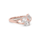 Avellia Moissanite Engagement Ring (14K Rose Gold)