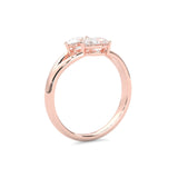 Avellia Moissanite Engagement Ring (14K Rose Gold)
