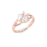 Avellia Moissanite Engagement Ring (14K Rose Gold)
