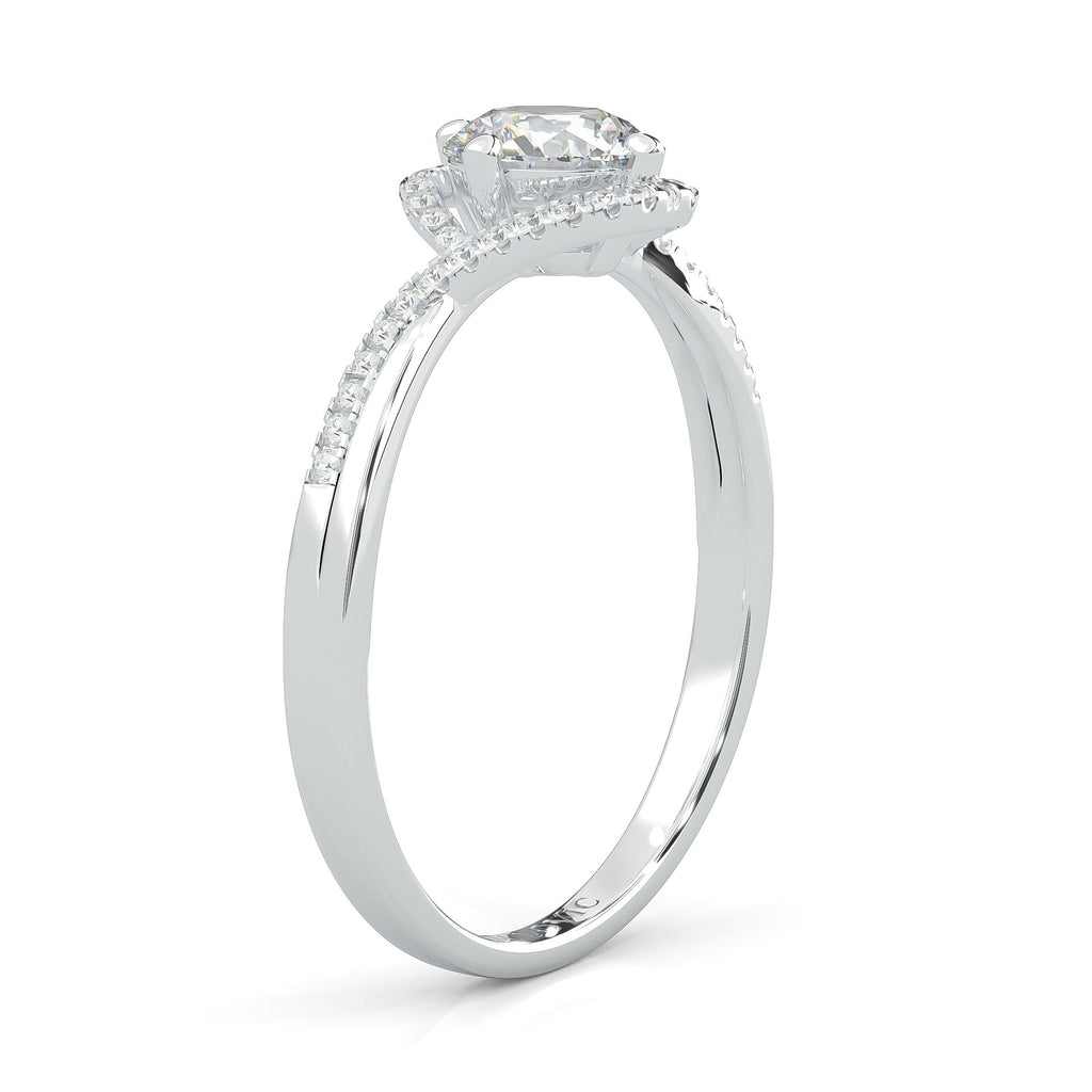 The Onyx Poem Moissanite Engagement Ring