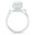 le Collier Lunaire Moissanite Engagement Ring