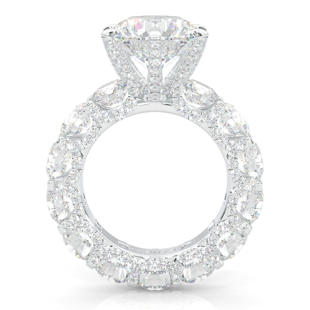 Supernova II - Ludovic Moissanite Ring (5-Carat Main Stone)