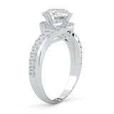 Twisted Fate Moissanite Engagement Ring (14k Solid Gold)