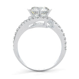 Twisted Fate Moissanite Engagement Ring (14k Solid Gold)