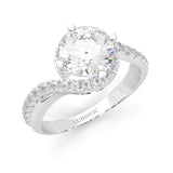 Twisted Fate Moissanite Engagement Ring (14k Solid Gold)