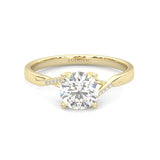 Mountain Style Wedding Set ( Yellow Gold )