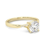 Mountain Style Wedding Set ( Yellow Gold )