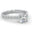 French Four Claw Moissanite Engagement Ring
