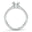 French Four Claw Moissanite Engagement Ring