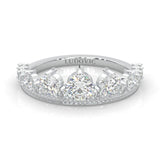 The Austere Spirit Moissanite Wedding Band