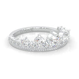 The Austere Spirit Moissanite Wedding Band