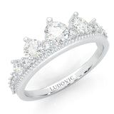 The Austere Spirit Moissanite Wedding Band