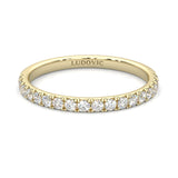 French Four Claw Wedding Set ( Yellow Gold )