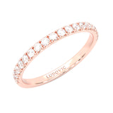French Four Claw Wedding Set (Rose Gold )