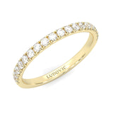 French Four Claw Wedding Set ( Yellow Gold )