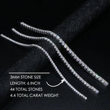 Ludovic Moissanite Tennis Bracelet (Gold-Plated Silver)