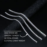 Ludovic Moissanite Tennis Bracelet (Gold-Plated Silver)
