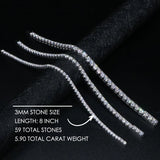 Ludovic Moissanite Tennis Bracelet (Gold-Plated Silver)