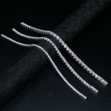 Custom-Made Moissanite Tennis Bracelet – 7" | 4mm | Yellow Gold-Plated Silver
