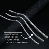 Ludovic Moissanite Tennis Bracelet (Gold-Plated Silver)