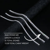 Ludovic Moissanite Tennis Bracelet (Gold-Plated Silver)