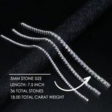 Ludovic Moissanite Tennis Bracelet (Gold-Plated Silver)