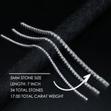 Ludovic Moissanite Tennis Bracelet (Gold-Plated Silver)