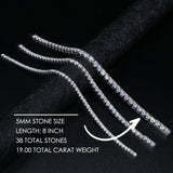 Ludovic Moissanite Tennis Bracelet (Gold-Plated Silver)