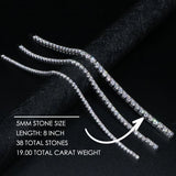 Ludovic Moissanite Tennis Bracelet (Gold-Plated Silver)