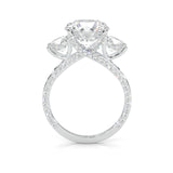 Triomphe de Lumière Moissanite Engagement Ring (14k Solid Gold)