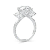 Triomphe de Lumière Moissanite Engagement Ring (14k Solid Gold)