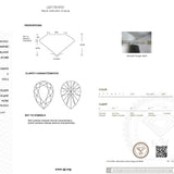 Lab Diamond Pear Cut  7.10ct (Special Deal) (E - VVS2 - Excellent) (1 stone available)