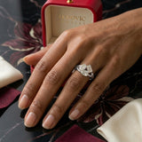 Avellia Moissanite Engagement Ring (14k Solid Gold)