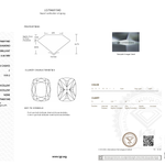 IGI certificate LG794691940: 6.03 ct, F color, VVS2 clarity