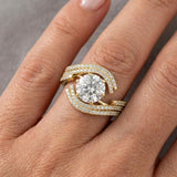 Ludovic Étreinte Wedding Set (14k Solid Yellow Gold)
