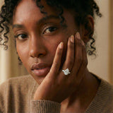 Solitaire Ring Pear Brilliant 3-Stone (14k Solid Gold)